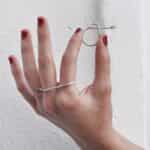 Unique Minimalist Ring, Silver 925 or Brass
