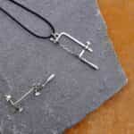 Miniature Silver Jewelry, Handmade Pendant, Jeweler’s Saw