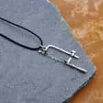 Miniature Silver Jewelry, Handmade Pendant, Jeweler’s Saw