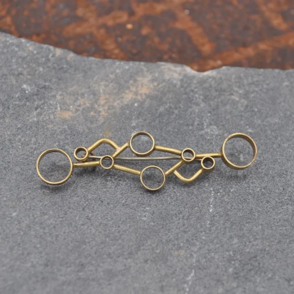 Industrial Abstract Brooch, Fashion Handcrafted Jewelry - Image 10